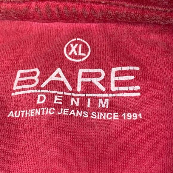 Ride On Bare Denim Co. Vintage Bikers Since 1991 Women's V-Neck Motorcycle Chick - Picture 8 of 10